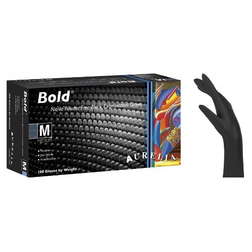 Γάντια Νιτριλίου Μαύρα Aurelia Bold Small