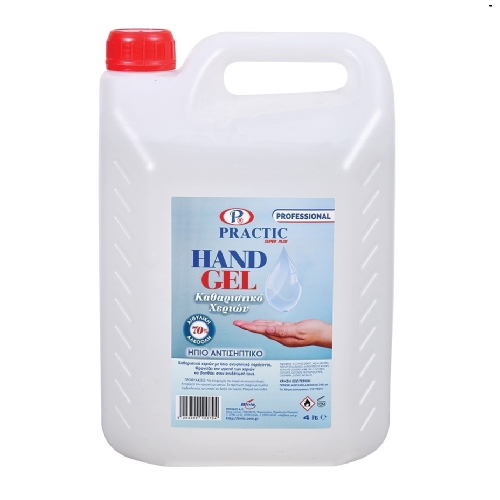 Αλκοολούχο GEL Χεριών Practic 70% 4L