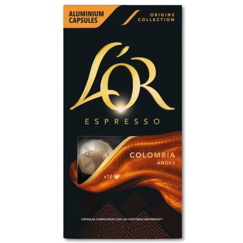 Κάψουλες Espresso L'OR Colombia - 10 ΤΜΧ