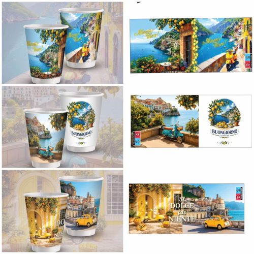 Χάρτινο Ποτήρι DW Amalfi Mix 12 oz