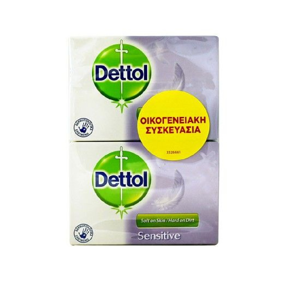 Σαπούνια Dettol Sensitive 100GR 4 ΤΜΧ