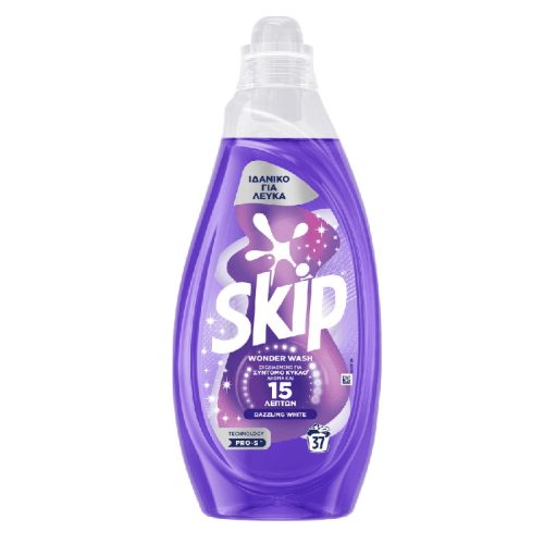 Υγρό Πλυντηρίου Skip Wonder Wash Dazzling White 37M